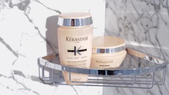 Kérastase Curl Manifesto Hydraterend Trio + Cadeau - Shampoo 250ml, Conditioner 200ml & Leave-in Crème 150ml + Shampoo 75ml Cadeau - Voor Gehydrateerde & Veerkrachtige Krullen