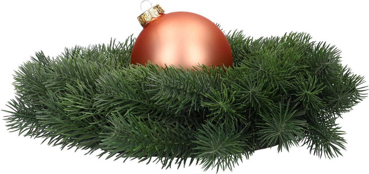 Glazen kerstballen - Set van 4 stuks/100mm - Luxe kerst decoratie - Sfeervolle kerstversiering voor in de kerstboom - Glas - Terra Sand - Rozekleurig – foto 6