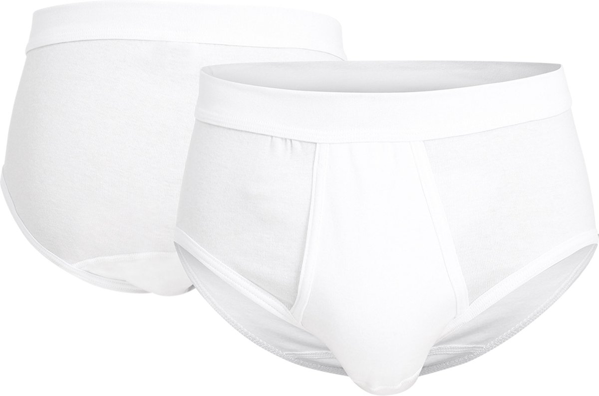 Gotzburg heren slip met gulp (2-pack) - wit