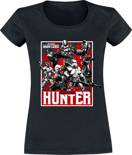 Star Wars Hunter for Hire T-Shirt, Nero, XL Plus Tall Uomo