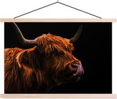 Porte-affiche avec affiche - Affiche scolaire - Highlander écossais - Langue - Nez - 90x60 cm - lattes vierges