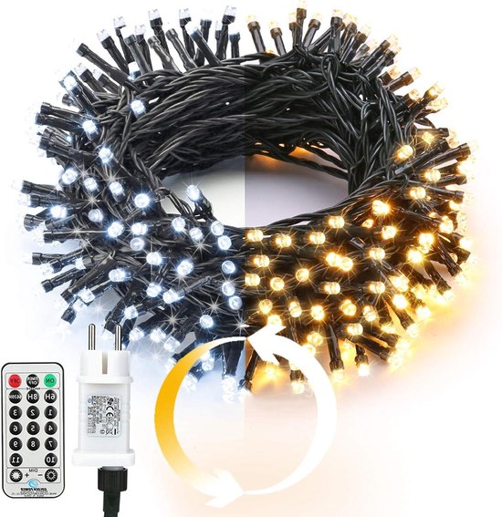 KINGCOO vuurwerk lichtsnoer voor binnen en buiten, 9M 300 LED