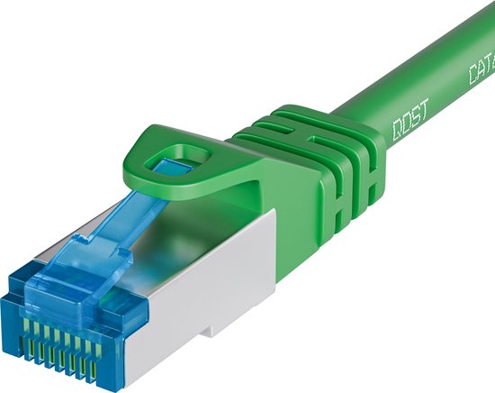 Qost - Câble internet CAT6A 10G - LSZH / UTP - 10 Gbps / 500 MHz - Connecteurs RJ45 - Câble patch / Câble réseau - 2 Mètres - Vert