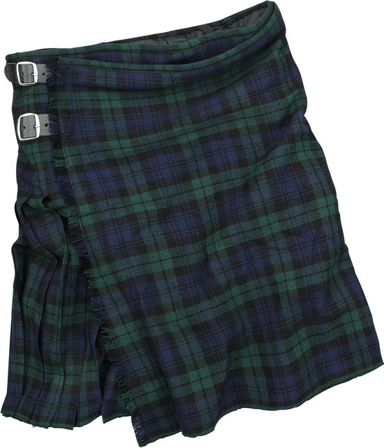Kilt vert-bleu Premium noir par EMP Homme - L
