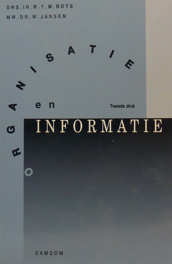 ORGANISATIE EN INFORMATIE - cover