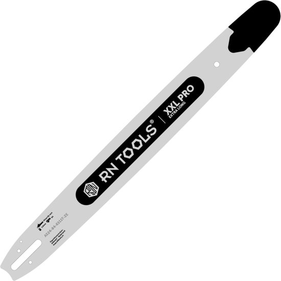 RNtools Zaagblad XXL Pro 63 cm met Vervangbaar Gelagerd Neusstuk voor de Kettingzaag (o.a. Stihl) + 2x RNtools Zaagketting 3/8 1.6mm 84 Schakels van RNtools — afbeelding 2