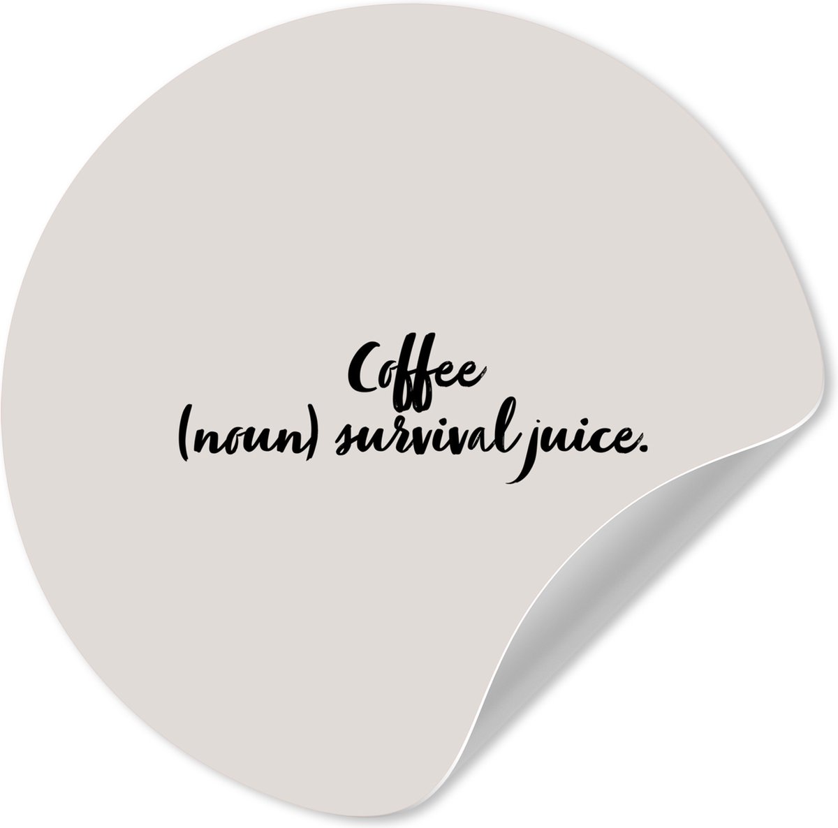 WallCircle® - Behangcirkel 50x50 cm - Muurstickers Inductie beschermer - Kookplaat - Quote
