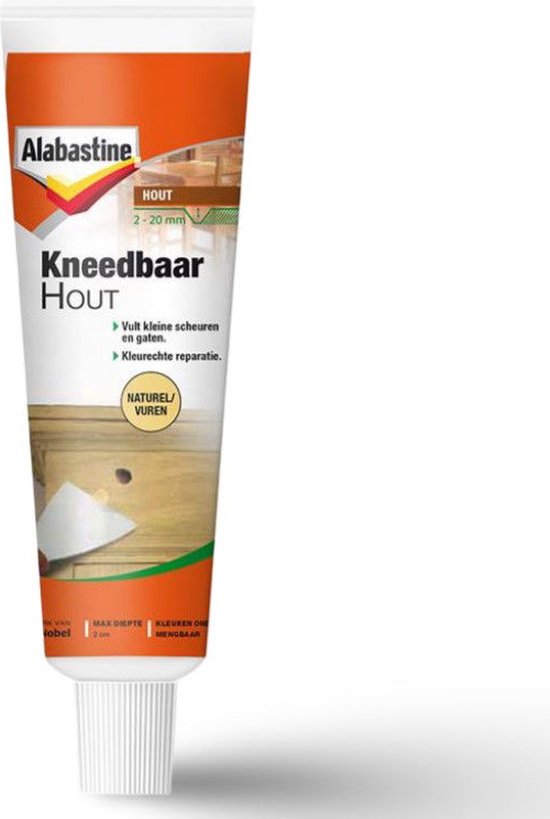 Alabastine - Kneedbaar Hout - Naturel - 75 G