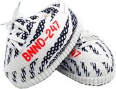 WVspecials Sneaker Sloffen - Zwart / Wit Gestreept - Yeezy Stijl - 35/43 One Size - Unisex