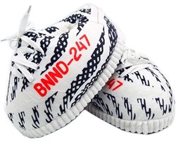 WVspecials Sneaker Sloffen - Zwart / Wit Gestreept - Yeezy Stijl - 35/43 One Size - Unisex