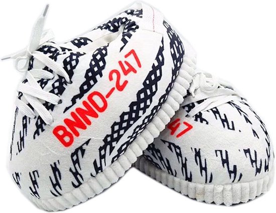 WVspecials Sneaker Sloffen - Zwart / Wit Gestreept - Yeezy Stijl - 35/43 One Size - Unisex