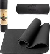 Bol.com AJ-Sports Yoga mat - Yogamat - Fitness mat Eco friendly - Sport mat - Fitnessmat - Trainingsmat - Inclusief Draagriem - ... aanbieding