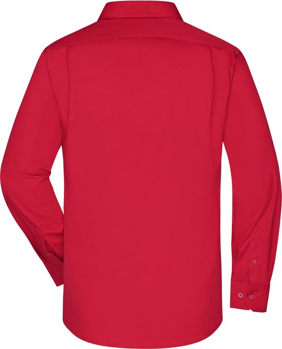 Overhemd Heren met Lange Mouw (Rood) - Maat 4XL