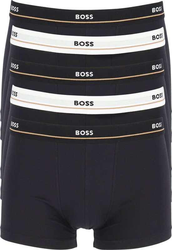 Hugo Boss - Boxershorts 5-Pack Essentials Zwart - Heren - Maat M - Body-fit