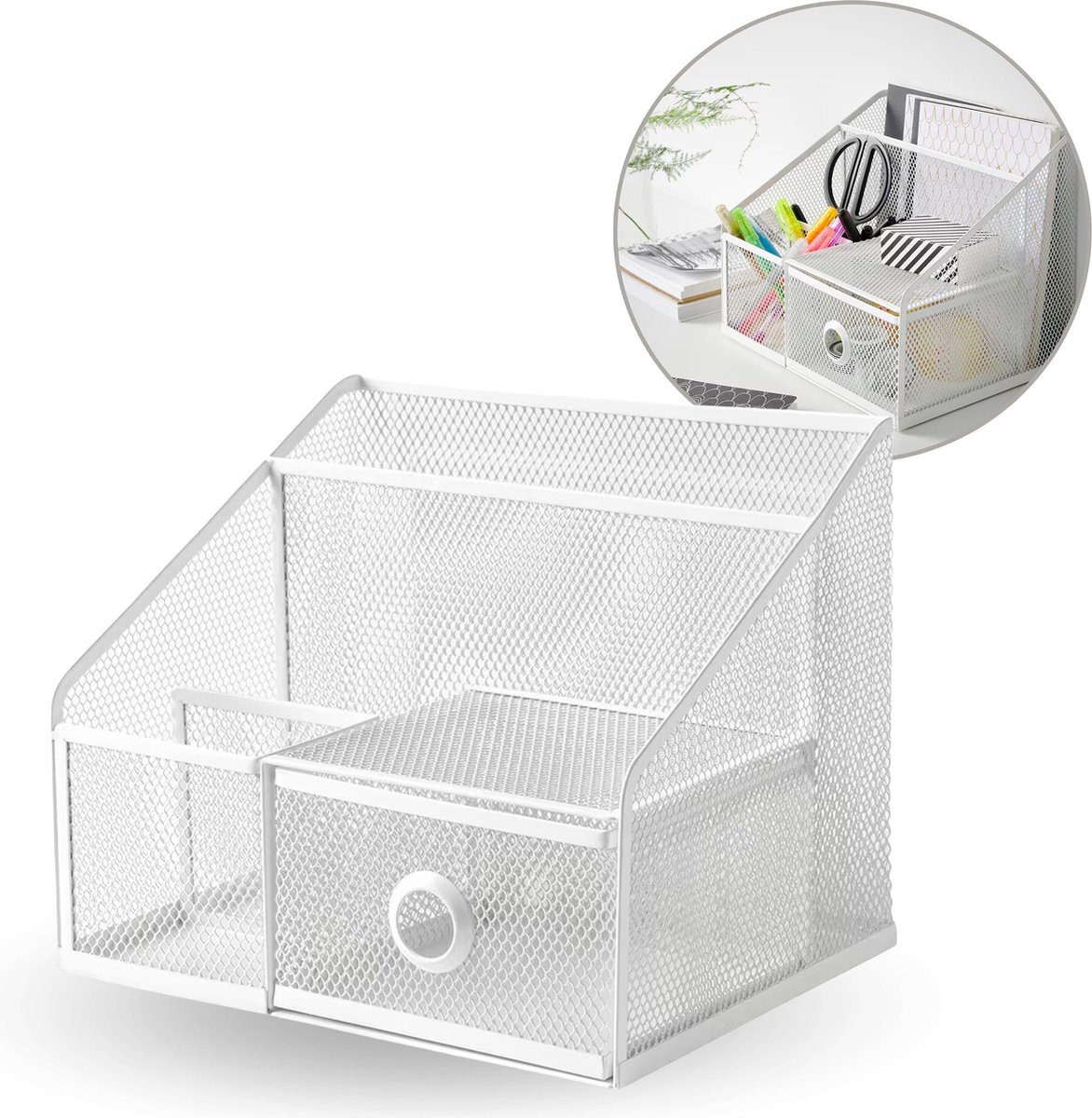 DRÖNJÖNS Bureau-organizer wit 25x20 cm