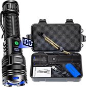 Bol.com Militaire zaklamp LED oplaadbaar - 2000 Lumen - Powerbank functie - 5000 mAh - Inclusief batterijen en zaklamphoes aanbieding