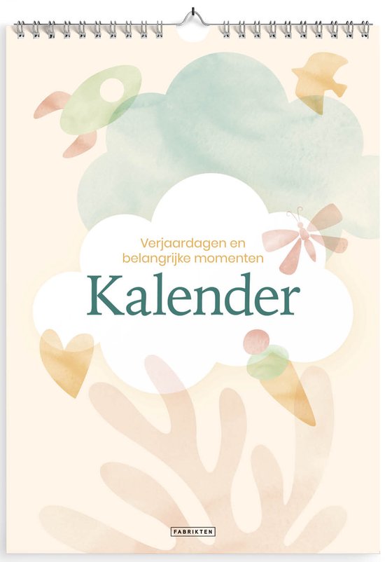 Fabrikten Verjaardagskalender - kalender - Kico A4 - aquarel
