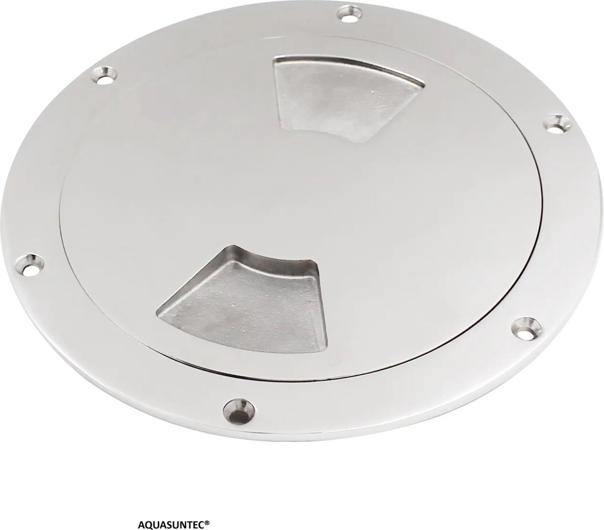 Aquasuntec RVS Dekplaat met uitschroefbaar deksel 197 mm