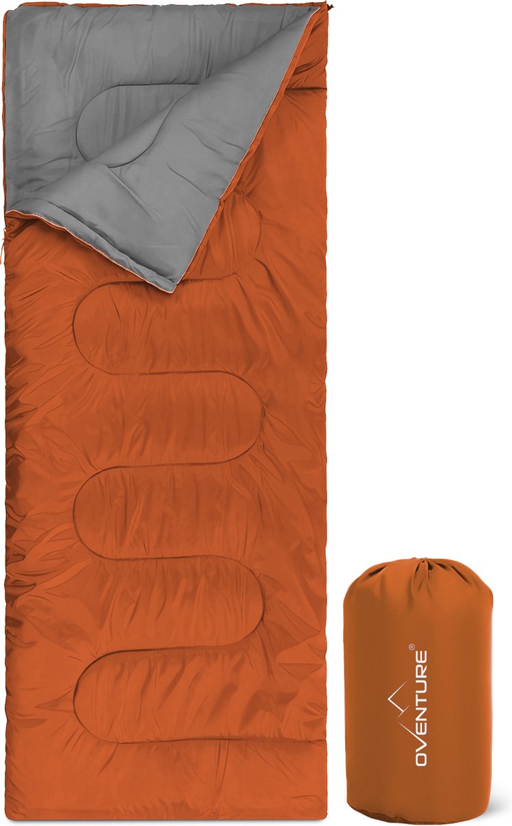 Oventure SleepPlus- Rood - dekenmodel - 190 x 80 cm incl. compressietas