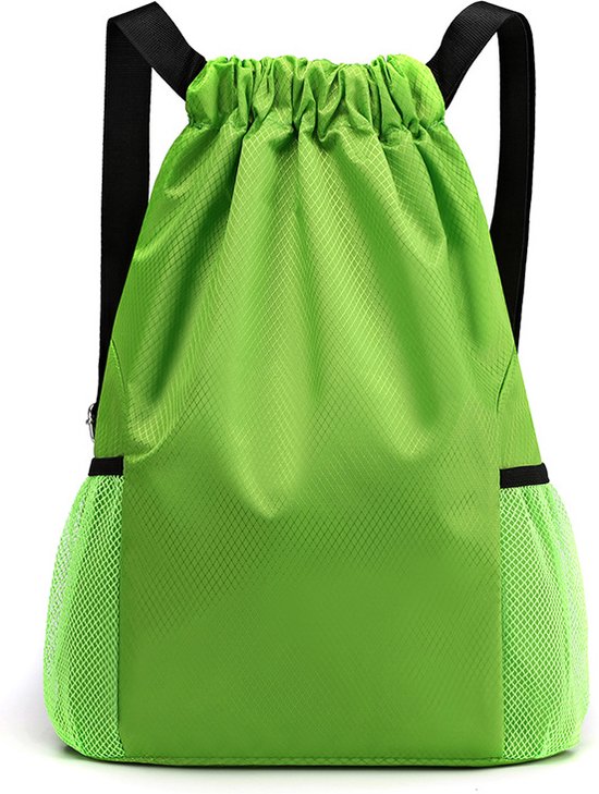 Rugzak - grote capaciteit - Trekkoordzak - fitness sporttas - groen - Waterproof - Oxford-doek - 49*39*18cm - reis rugzak - Superlicht - Gymtas - unisex