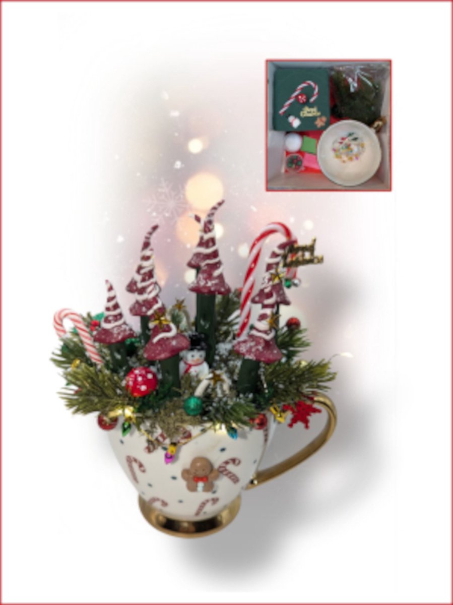 Fantasyatelier - Doe het zelf knutsel pakket - Kerst kopje