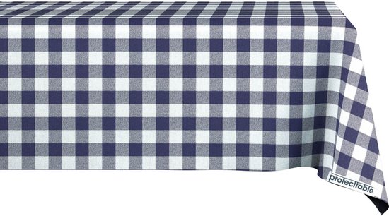 Nappe Picnic Diamond Blauw 140x300cm - Nappe Lavable - Plastique