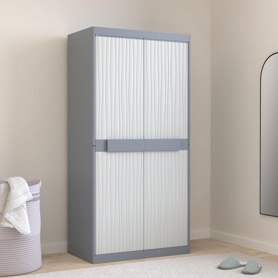 Equivera Armoire de jardin - Armoire de jardin plastique - Armoire de jardin extérieur plastique - Armoire de jardin plastique - Armoire de jardin extérieur - Armoire de rangement extérieur - Armoires de jardin extérieur - Abri de jardin