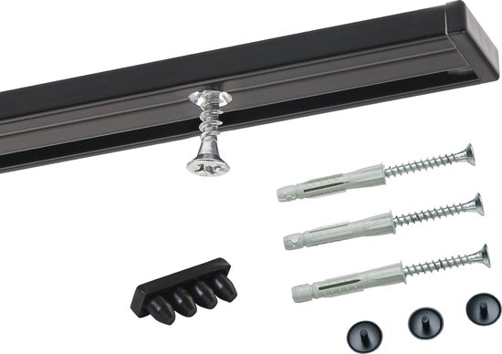 Complete set gordijnrail Subtile wit 250 cm kopen? Gordijnrails | Karwei