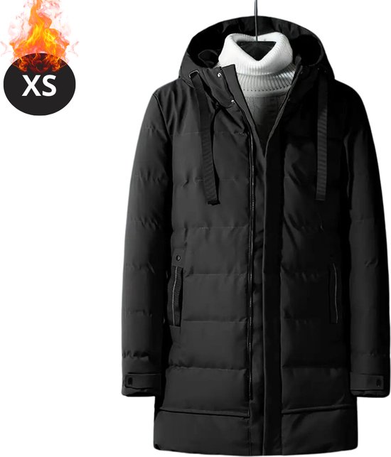 Heren Winter Parka Jas Dik Geïsoleerd met Capuchon