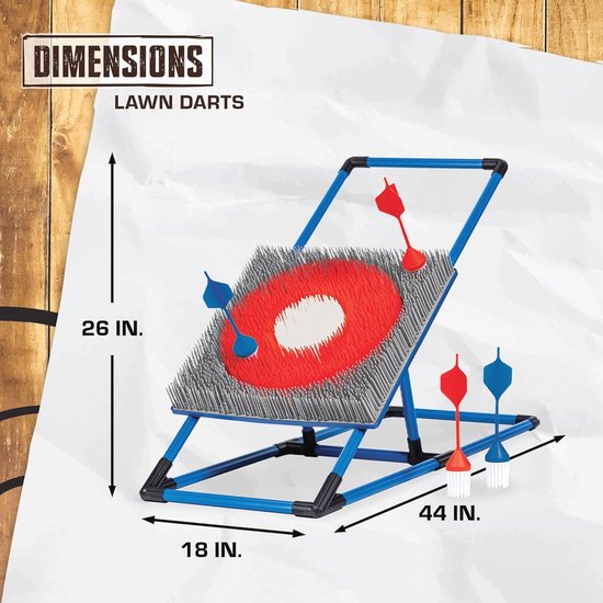 2-in-1 Bijlaten Gooi & Gazon Dart Combo Spelset voor Binnen en Buiten van BuitenSpeel — afbeelding 5