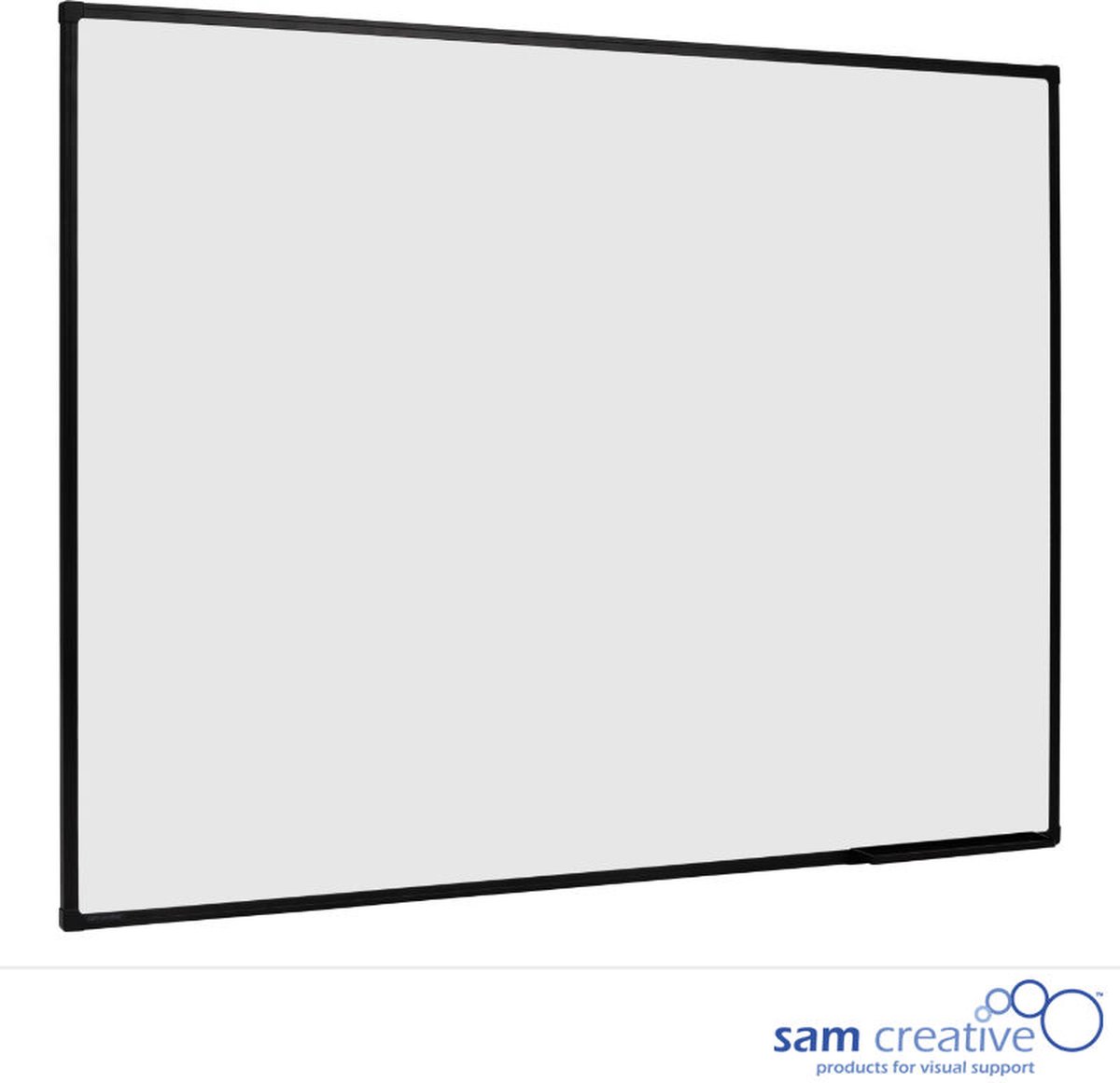 Whiteboard Basic Series 30x45 cm zwart frame | Magnetisch whiteboard | Whiteboard met zwart profiel | Whiteboard zwarte rand | sam creative whiteboard