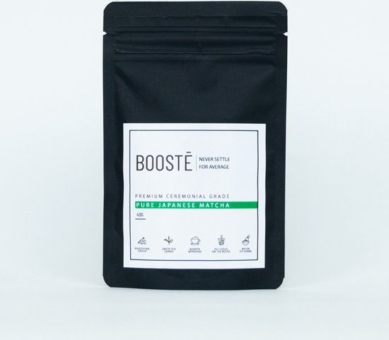 BOOSTĒ Ceremonial Matcha 40g - Premium - Japan | bol