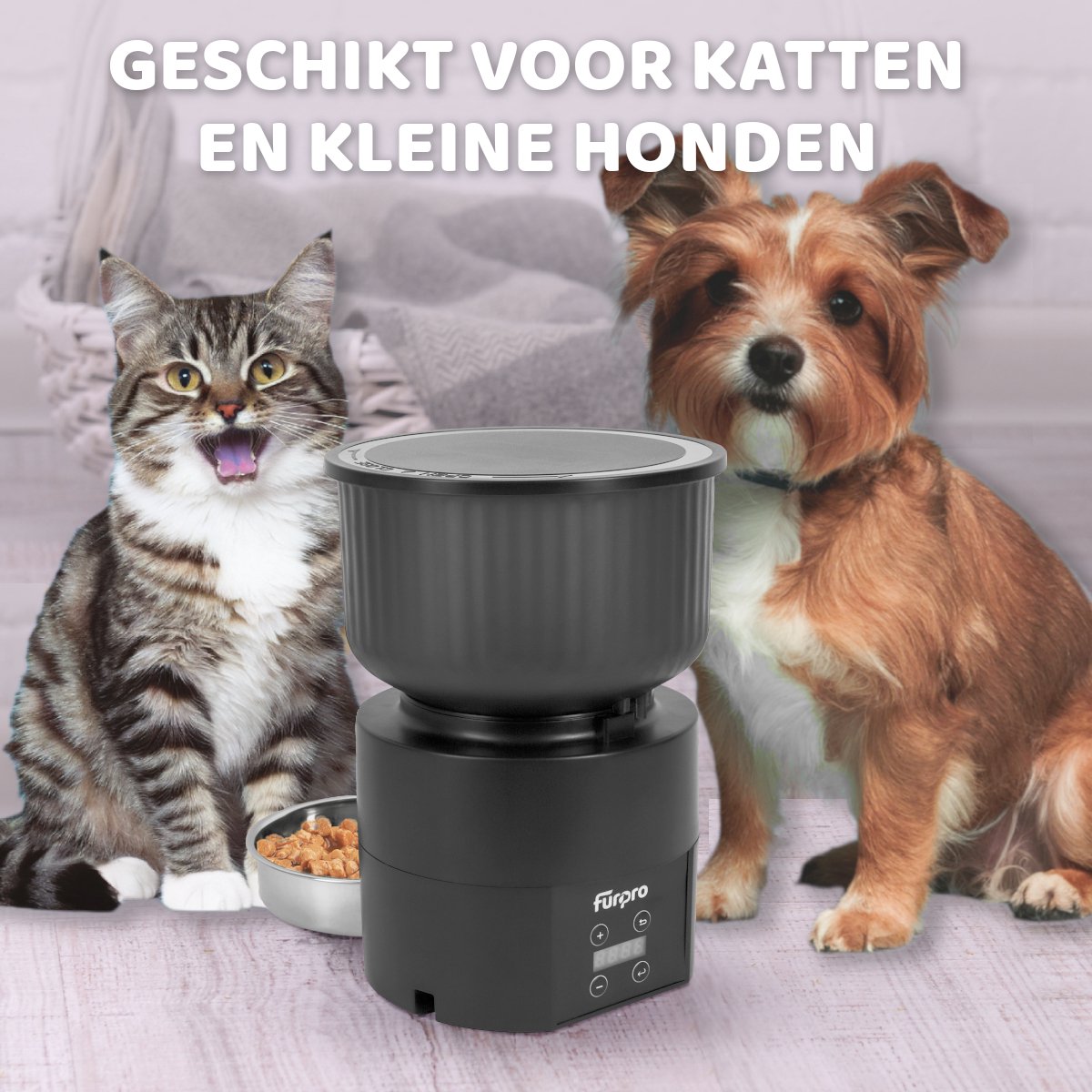 Furpro EasyFeed - Automatische Voerbak Kat - Voerautomaat Kat Hond
