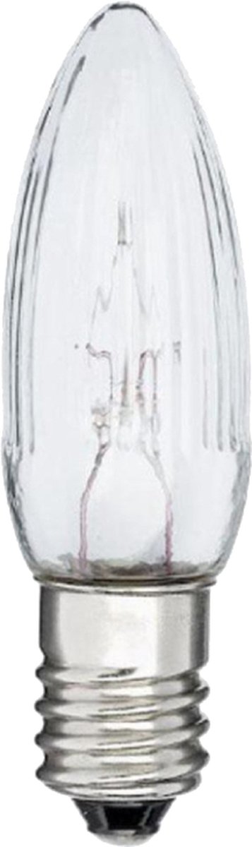 Reserve Kerstlampje - E10 fitting - 24V - 1,8W - Warm Wit - Per stuk