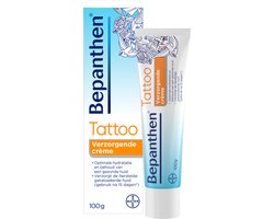 ​Bepanthen Tattoo Verzorgende Crème 100 g | Dagelijkse Hydratatie voor Herstelde Tatoeages | Behoudt Kleur en Glans | Snel Intrekkende Formule​