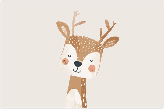 Lot De 4 Affiches Animaux Forêt A4 - Décoration Chambre Enfant Sans Cadre - Thème Aventure Désert
