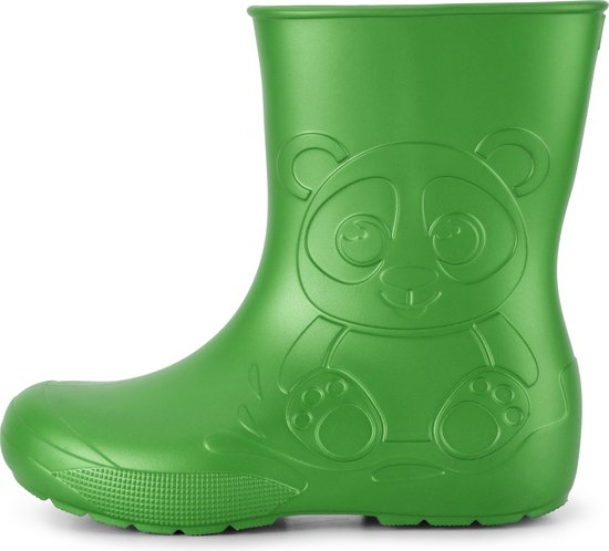 Ladeheid LA-CA-Panda Kinder Regenlaarzen - Rubber - Licht - EVA - Smaragdgroen - 28/29