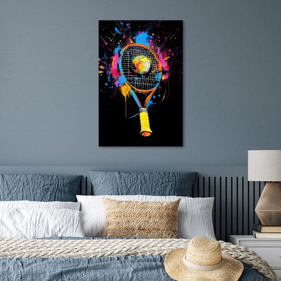 Poster 40x60 cm - Graffiti - Sport - Tennis - Fusée - Ballon - Posters - Décoration murale chambre ado - Décoration chambre ados - Accessoires chambre jeunesse ado