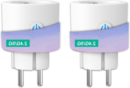 ANTELA Slimme Stekker 16A WiFi 2.4G & 5GHz - Energiemonitor - 4 Stuks - Alexa & Google