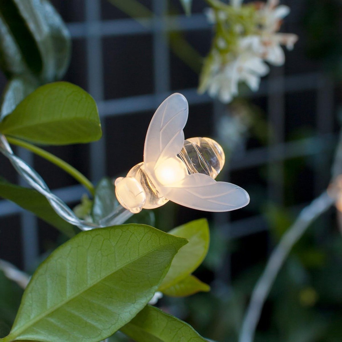 20 LED Honing Bee Zonne-energie Outdoor IP44 Waterdichte Tuin String Fairy Lights 1.9m - Tuindecoratie Verlichting