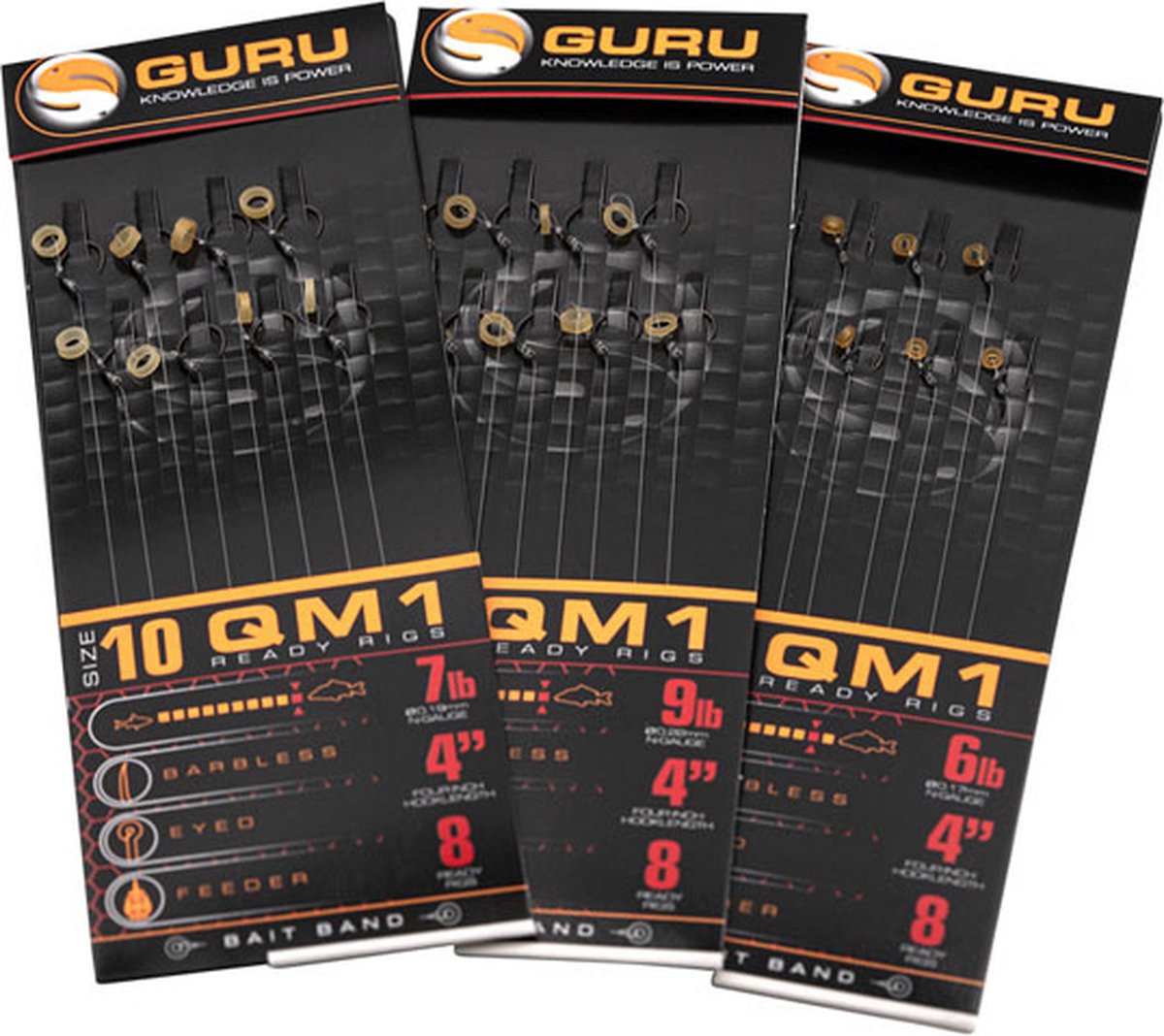 Guru QM1 Bait Bands 4 #10 (0.22mm)