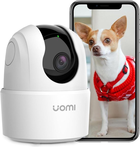 Spy Camera 360 graden draaibare indoor IP WLAN-camera met nachtzicht tweerichtingsaudio voor huisdieren en babyfoon - ondersteunt SD-kaarten tot 256 GB, compatibel met Alexa - 4MP Ranger 2C