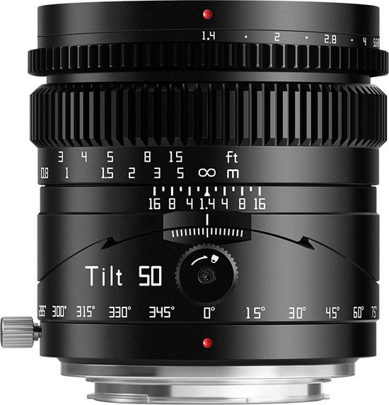 TT Artisan - Objectif d'appareil photo - Inclinaison 50 mm F1.4 pour monture Canon R, noir