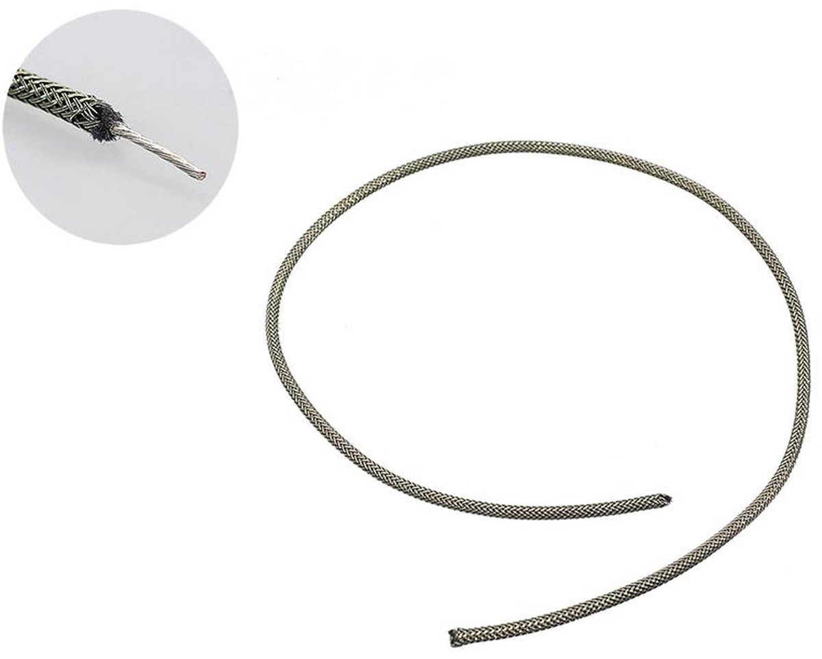 Boston PBWS1 Shielded Push Back Wire – 30 cm, Gevlochten, USA Made