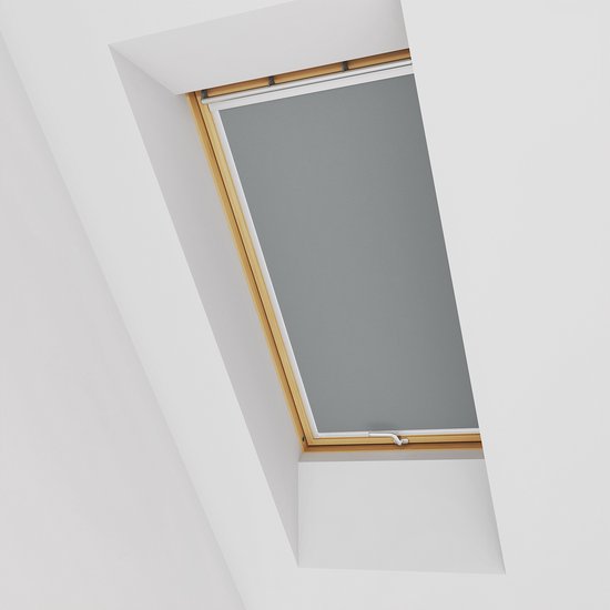 Store enrouleur occultant facile à fixer, conçu pour VELUX MK06, Grijs - Installation rapide, aucun perçage requis