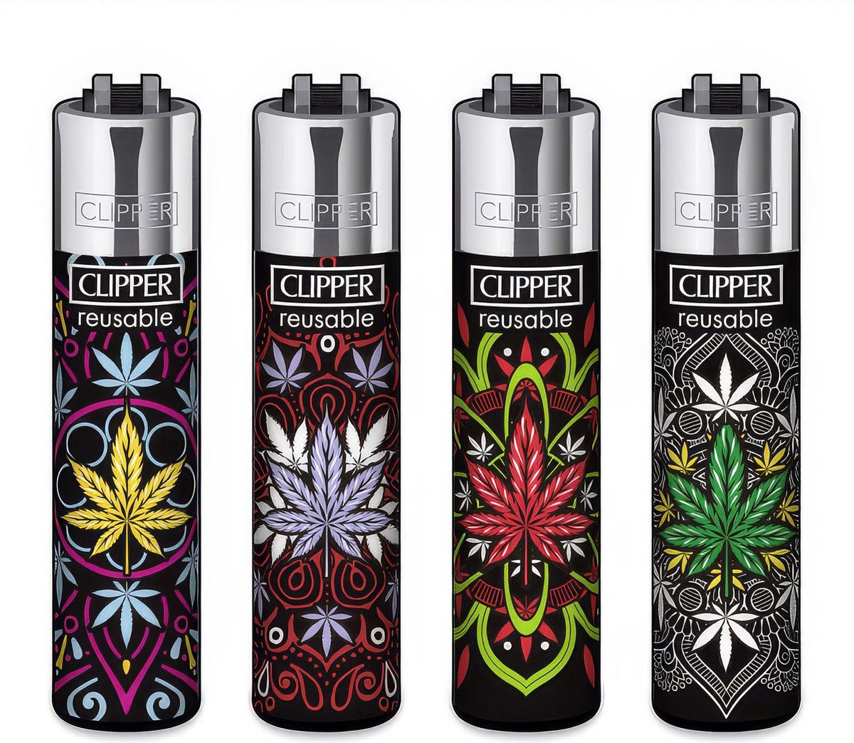 Goedkoopste Clipper Classic Large Aanstekers High Mandalas 1 (4 Stuks