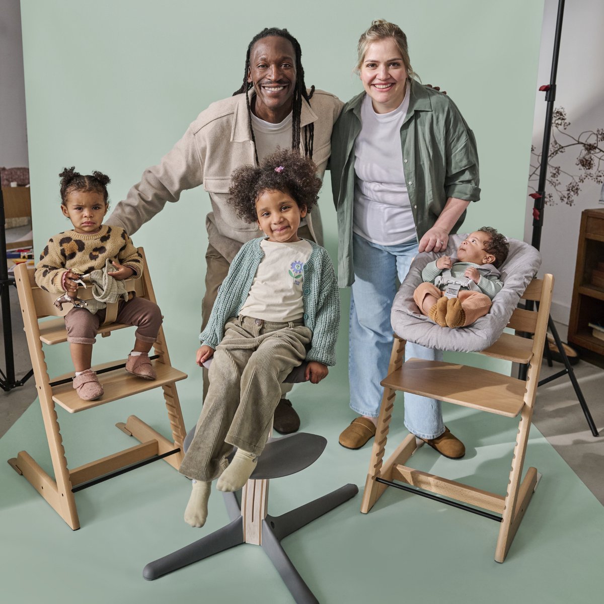 Stokke Tripp Trapp-kinderstoel, wit (inclusief stoel en babyset2) met newbornset thumbnail 4
