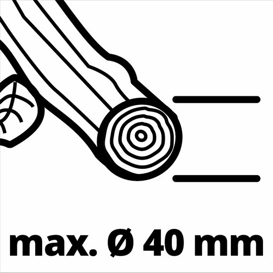 Einhell Elektrische Hakselaar GC-KS 2540 CB - 2500 W - Max. takdikte: Ø40 mm - 55 L opvangbak - 2 omkeerbare messen van speciaal staal - Incl. praktische aanduwstok van Einhell — afbeelding 5