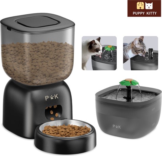 PUPPY KITTY 2-in-1 Automatische Voerbak - PUPPY - €49,99