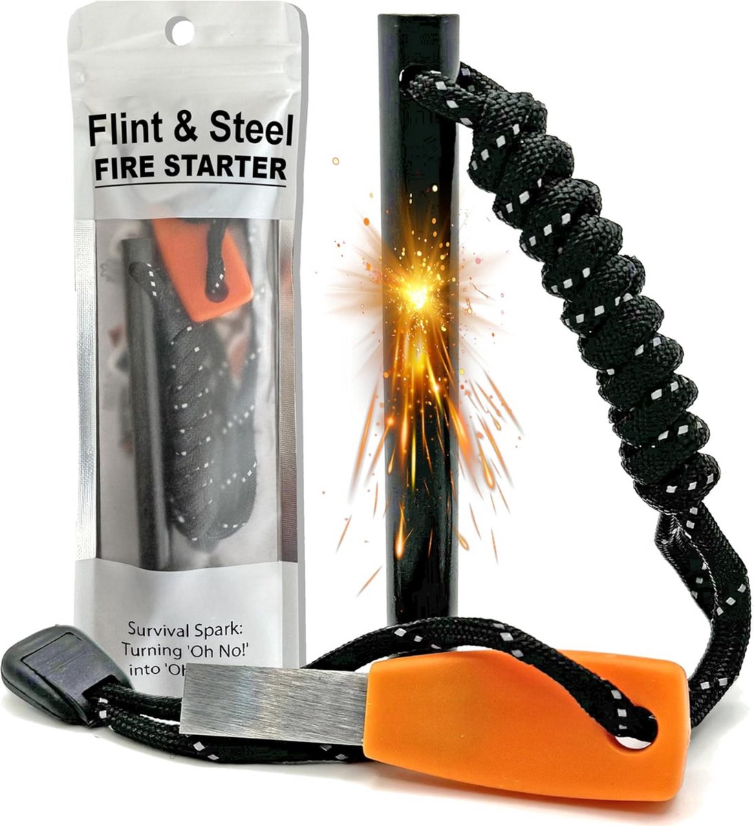 Goedkoopste Lexium Vuurstarter - Vuursteen - Firesteel - Magnesium stick - Firestarter - Survival spullen - Vonkstaaf